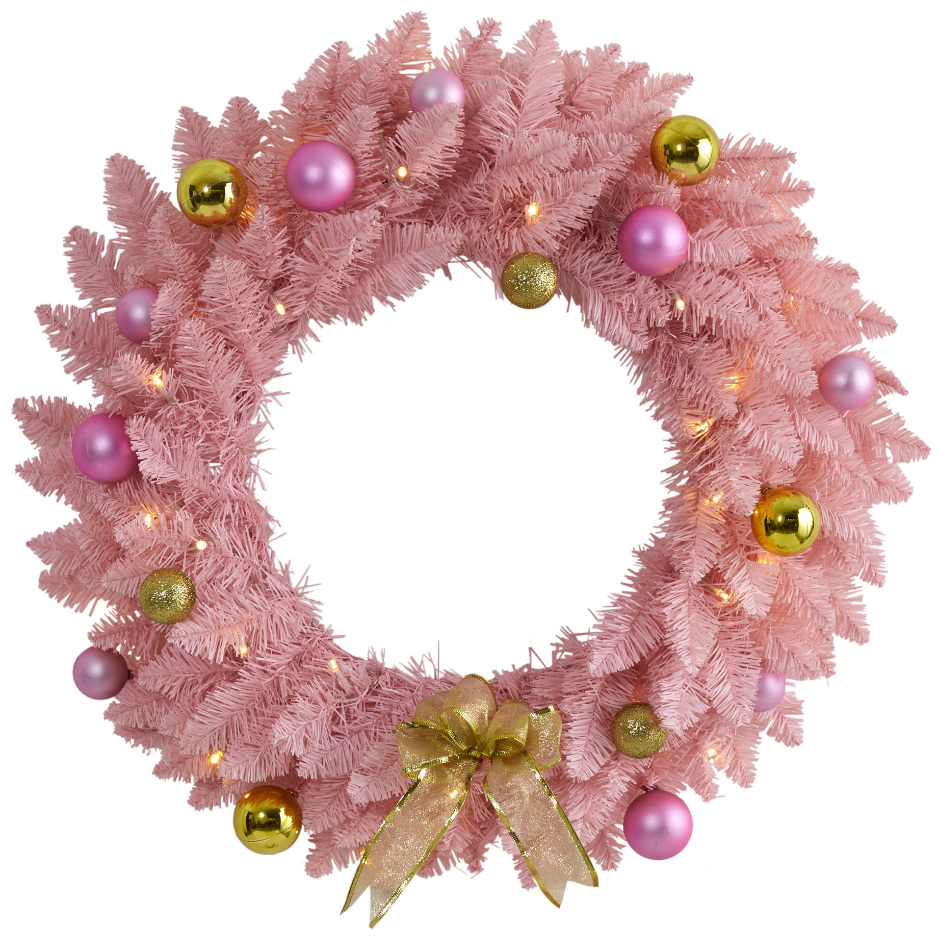 The Holiday Aisle® 24 PVC Wreath & Reviews | Wayfair