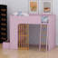 Lit mezzanine avec échelle, tablettes de rangement et tablettes ouvertes-4651185