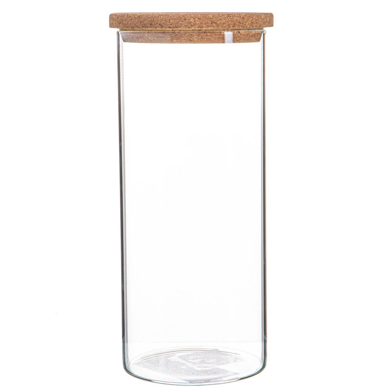 Argon Tableware - Glass Storage Jars with Cork Lids