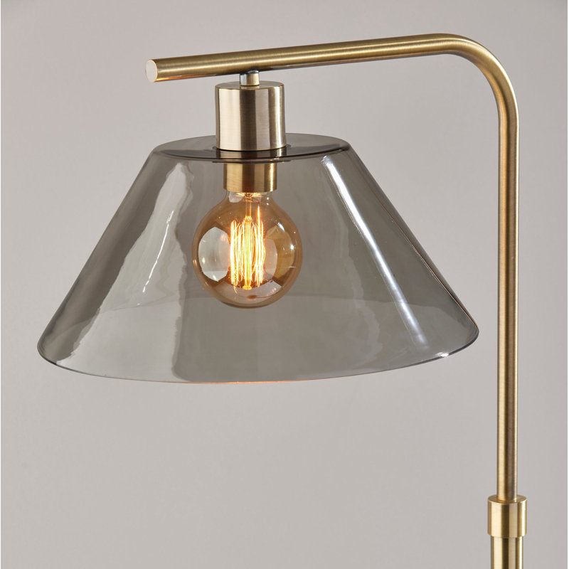 57.5'' Antique Brass Task Floor Lamp