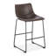 Tabouret de comptoir en similicuir 24 po Bela-1821919878