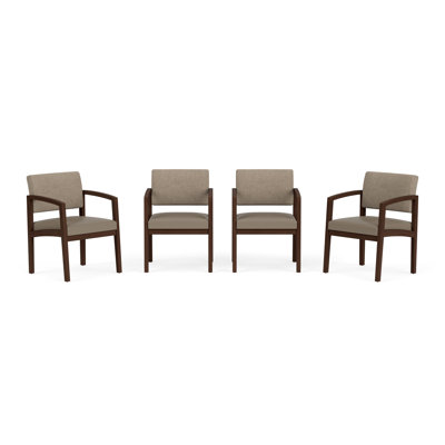 Lenox Wood Waiting Reception Commercial Grade Furniture Set / 4-Guest Chair