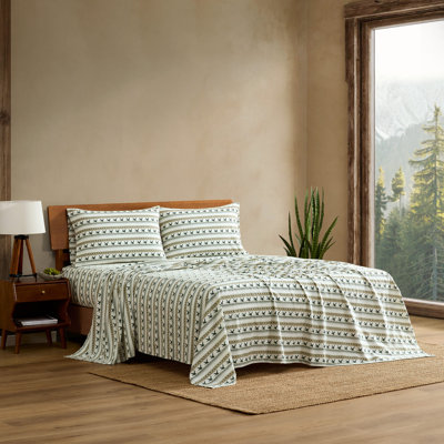 Eddie Bauer Printed 100% Cotton Flannel Deep Pocket Set Sets