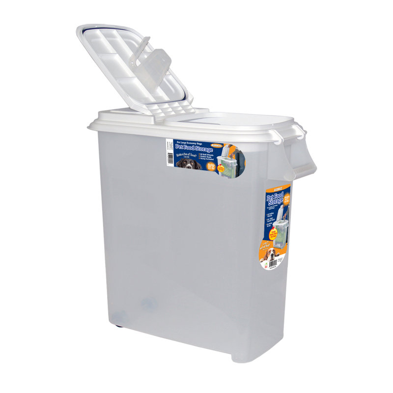 Contenant pour nourriture pour animaux Buddeez 50QT, Blanc