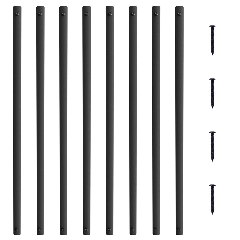 38" H x 1" W x 0.2" D Aluminum Balusters Set