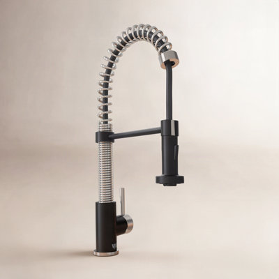 Edison 19" H 1-handle Pull-Down 2-Function Sprayer Kitchen Faucet