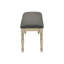 Banc, 48 po rectangulaire, rembourré, bois, entrée, salle à manger, cuisine, tissu, bois massif, transitionnel