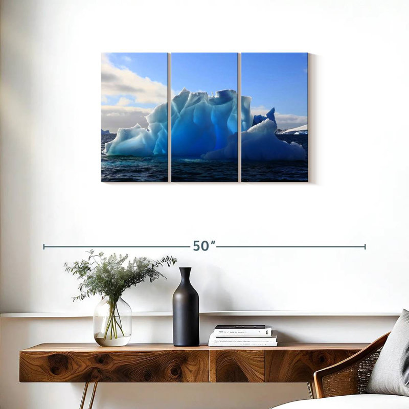 Glacier Alvord artistique en Antarctique, H 20 po x l 33 po
