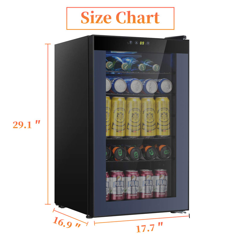 KELIVOL 17.7 " W Freestanding 85 Cans (12 oz.) 2.3 24 Bottles