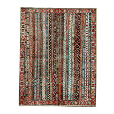 Hand Woven Wool Striped Area Rug