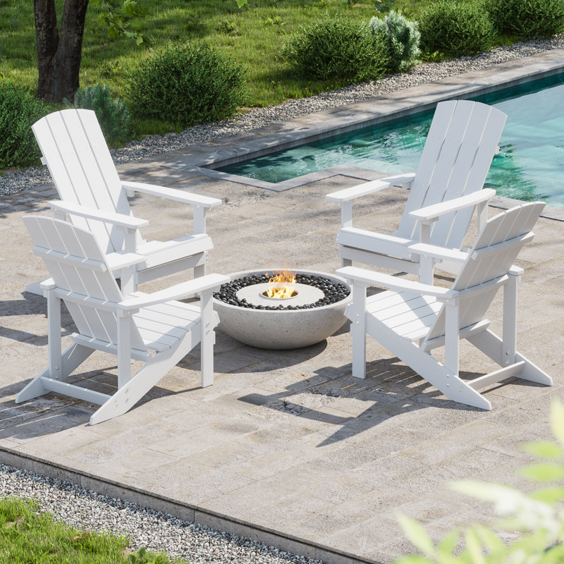 HIPS Adirondack Chair, White