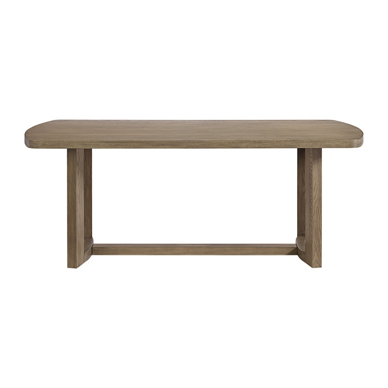 Canal Rectangular Dining Table, Brown