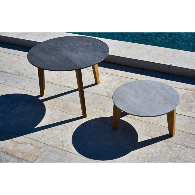 Attol Coffee Table, Anthracite, 17.5" H x 25" L x 25" W