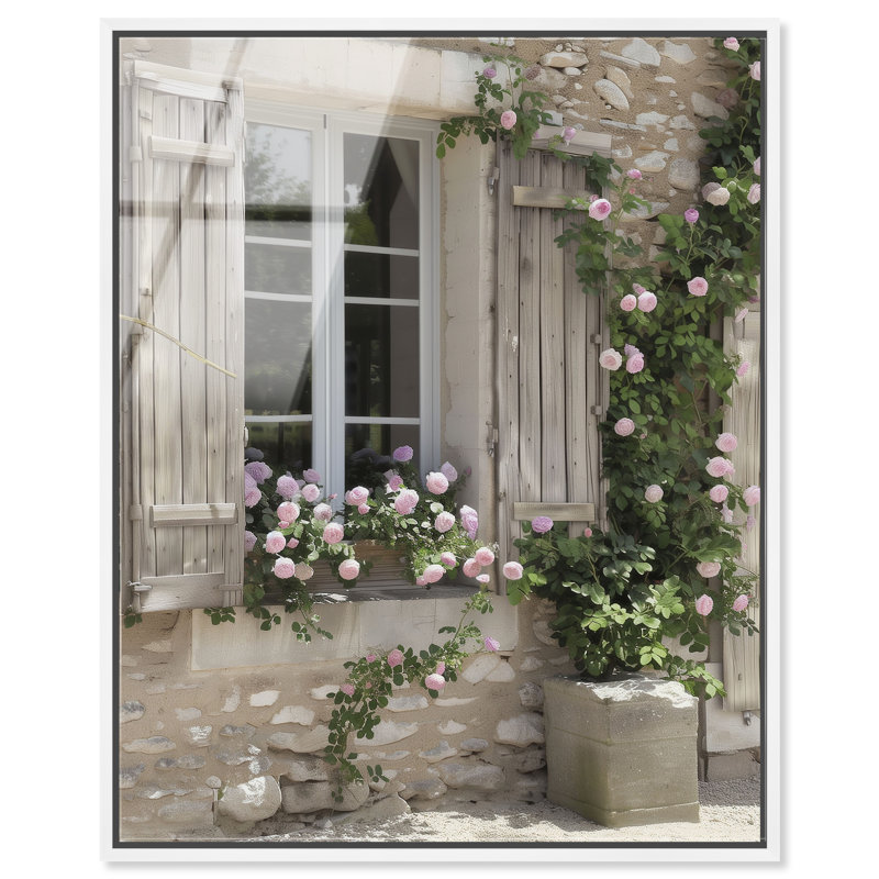 Rose Haven High-Gloss Frameless Acrylic Glass Wall Art Floral & Botanical Print by Oliver Gal, Ready to Hang, 16 x 20