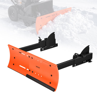 Ensemble de chasse-neige réglable de 22 à 32 po de largeur, pour la plupart des souffleuses, fonctionnement en mode double, à démontage rapide, lame racleuse en acier pliable, déneigement efficace, noir