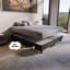 Sommier tapissier / base en bois 4 po avec pieds pour le soutien du matelas, structure robuste, entièrement assemblé, pas besoin de base de lit, grand, noir-102426328