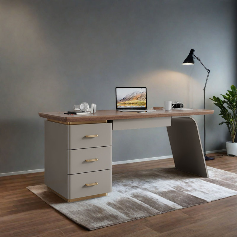 Bureau moderne en ardoise, H 29,5 po x l 55,1 po x P 27,6 po