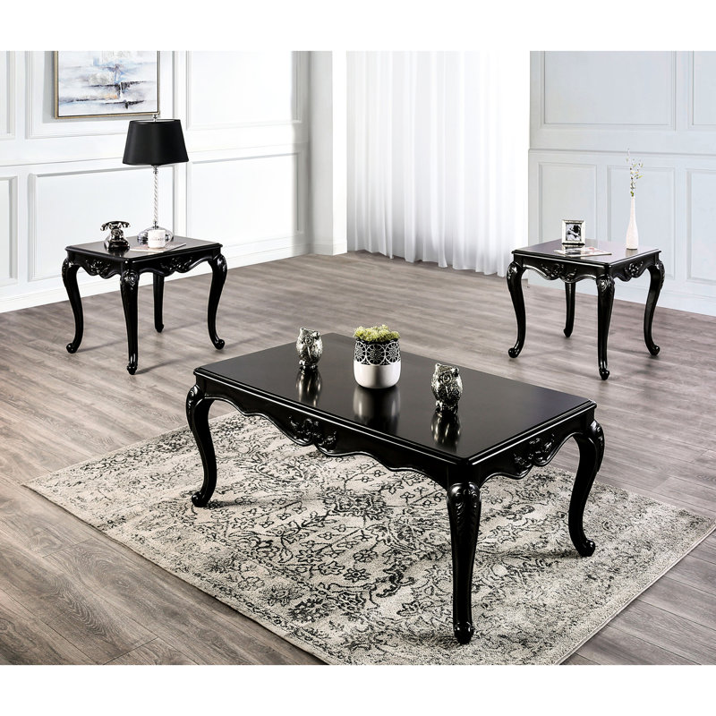 Solid Wood Square End Table In Traditional Design, Champagne Finish, Ornate Accents, Legs, 26.5"w X 28.5"d 24.5"h, Simple Setup Finish Table, And Veneer, Details, Single Unit