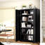Armoire de rangement en métal 71 po avec portes verrouillables et 4 tablettes réglables, armoire en acier robuste pour garage, buanderie, bureau ou entrepôt, noir-130118474