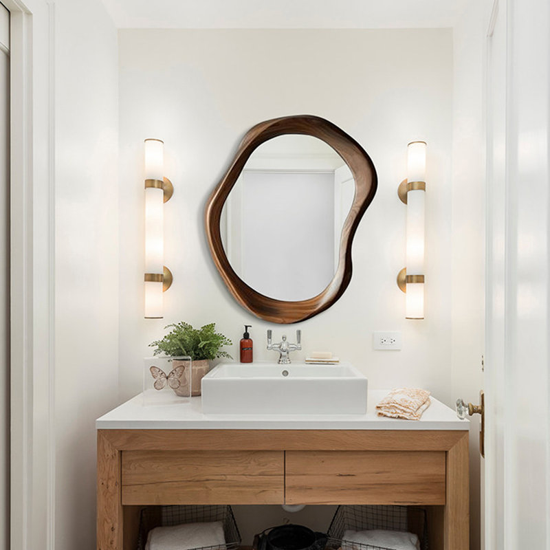 Miroir mural en bois aggloméré Free Form, 31.50"×25.59"×1.97"
