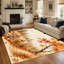 Tapis d'automne (1 pièce) - Motif aquarelle citrouilles et feuilles mortes, décoration chaleureuse pour le salon, lavable, antidérapant, idéal pour la décoration intérieure.-1403468292