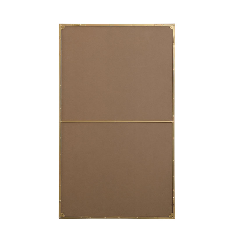Sabine Metal Rectangle Wall Mirror, 60" x 36", Brass