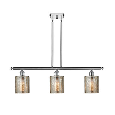 Luminaire suspendu linéaire à 3 lumières pour îlot de cuisine Leilani