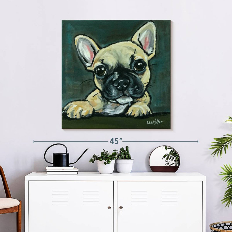 Crowle Frenchie Pup, H 30 po x l 30 po