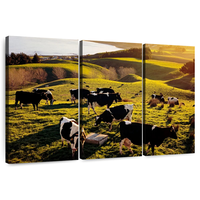 Brampt Hilltop Cows, 24" H x 38" W