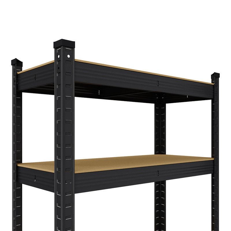 70cm W Metal Storage Rack, Black