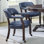 Fauteuil à accoudoirs en bois massif Alandria