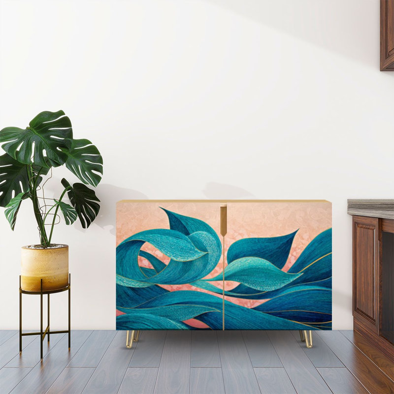 Buffet Buffet avec rangement Abstract Mountain Landscape