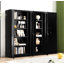 Classeur moderne Cordova de 71 po avec portes verrouillables et 4 tablettes réglables-124513400