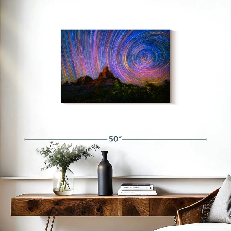 Oberle Star Trails au-dessus d'une cafetière à Sedona, H 20 po x l 30 po