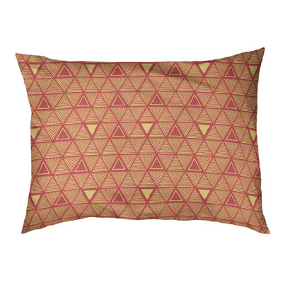 Chen Geometric Polyester Pet Bed