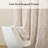 Harbor House Solace Leaf Beige Cotton Blend 1-Piece 72x72" Cotton Blend Botanical Jacquard Shower Curtain