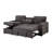 TERRITORY DARK GREY PULL OUT SOFA BED