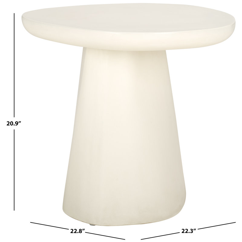 Jasbriella 2 Piece Concrete Patio Tables Set