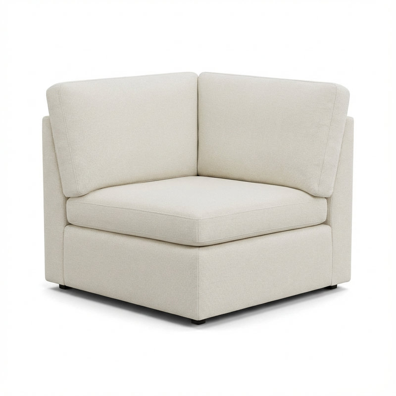Canapé modulaire Winfree, Ivoire ivoire