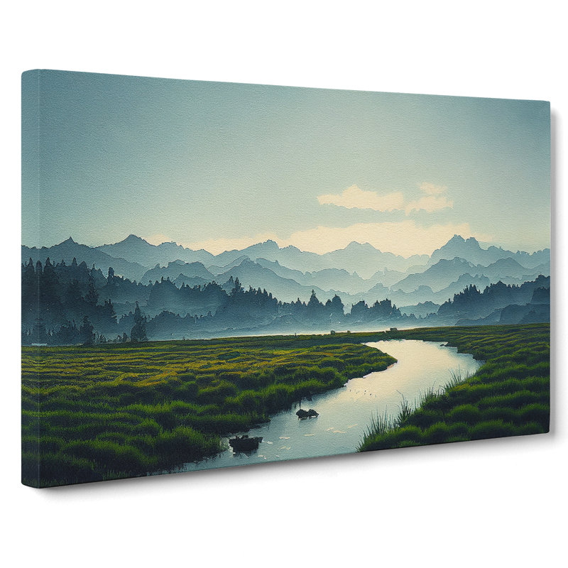 Distant Mountain s Vol.1 - Wrapped Canvas, 50cm H x 76cm W x 3cm D