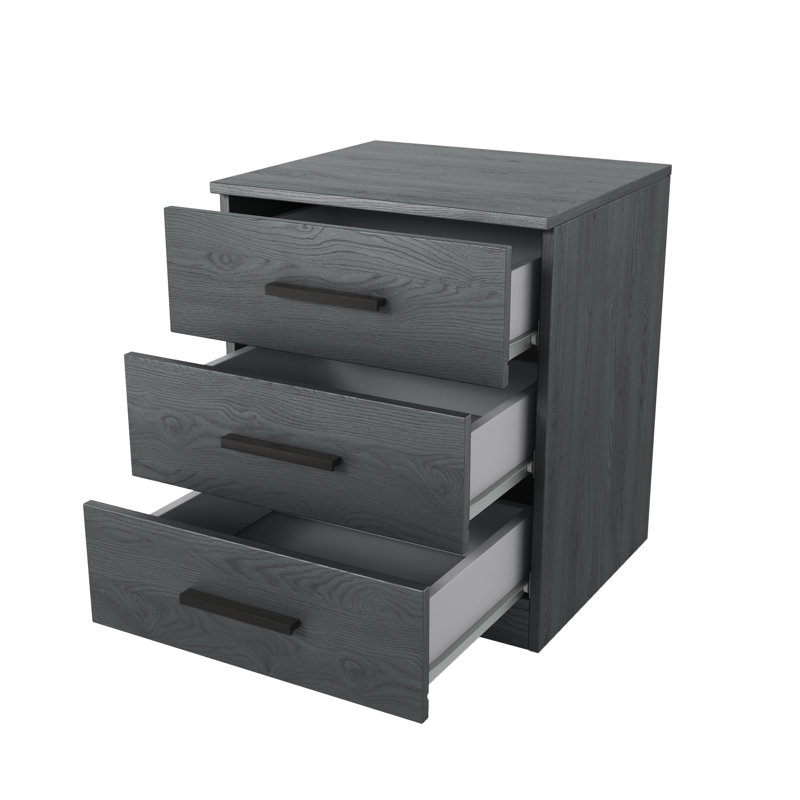 Aarylan 46.3cm W Plywood / Laminate Board Bedside Table