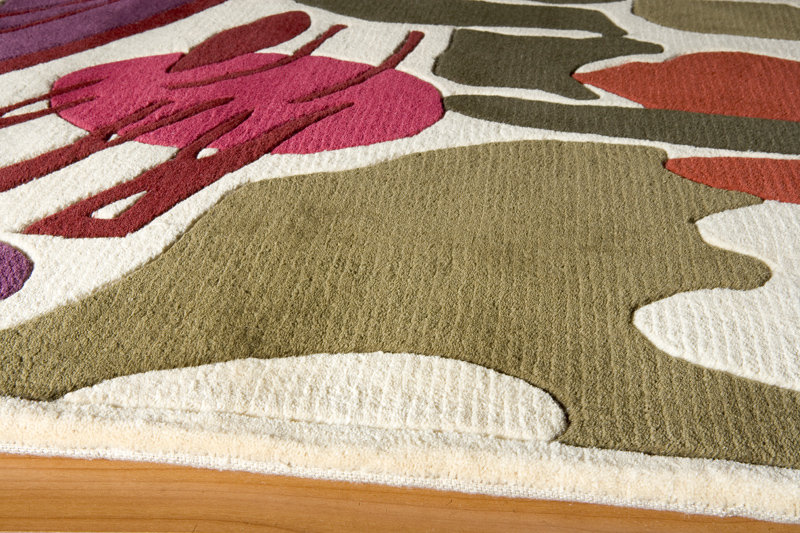 New Wave Floral Indoor Rug, Runner 2'6" x 12'