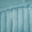 Édredon en fausse fourrure pour lit double / grand lit - bleu sarcelle, élégant, 2 coussins bleus pour lit double / grand lit, taies décoratives élégantes