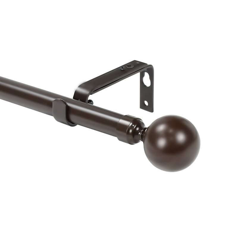 Tringle à rideaux simple Adeliza, l 48 po à 84 po, Bronze