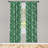 Palm Leaf Semi-Sheer Rod Pocket Curtain Panels-45208036-45212765
