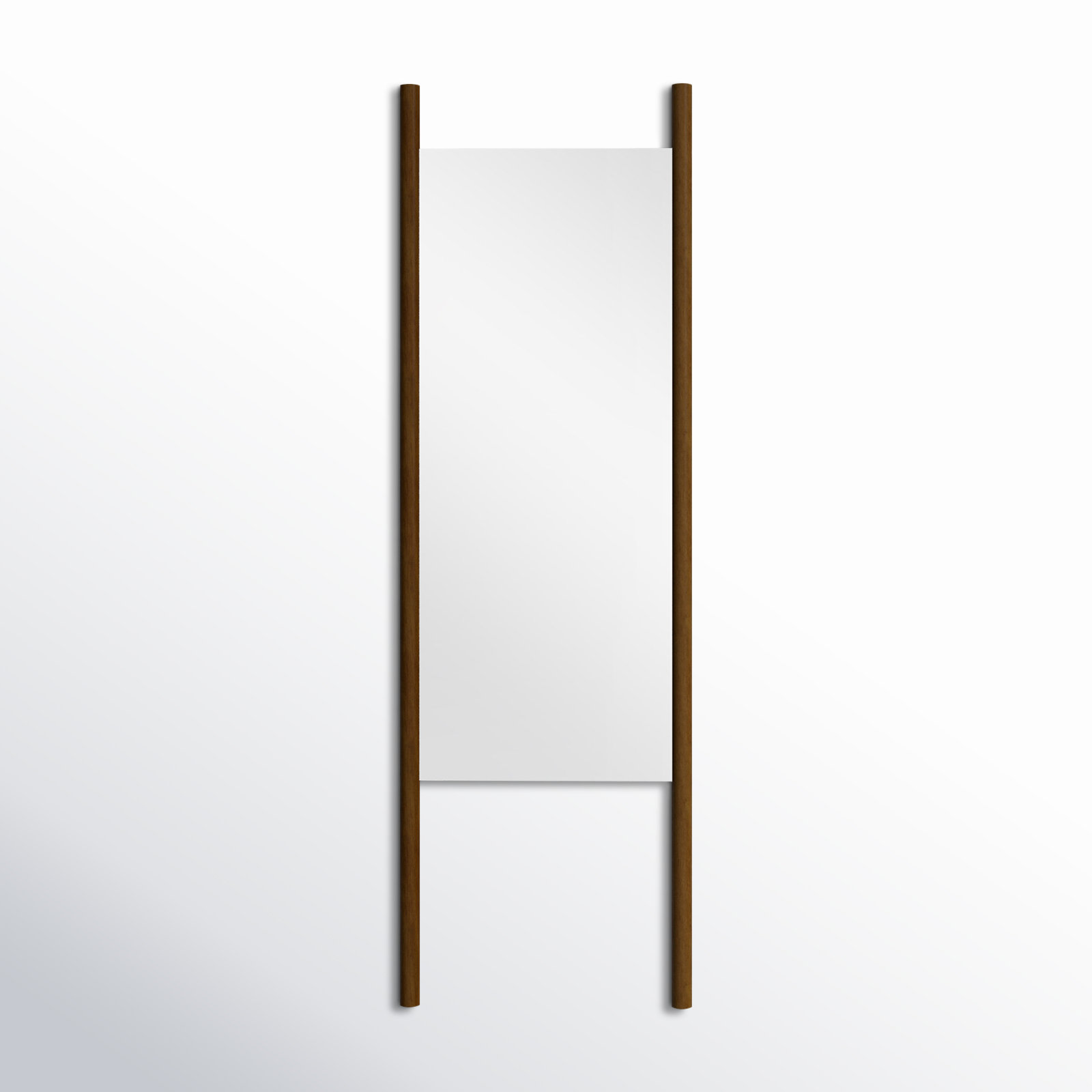 Parkman Full-Length Solid and Manufactured Wood Frame Mirror , Brown