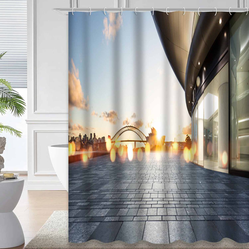 Rideau de douche Sydney Cityscape Urban Architecture, L 72 po x l 72 po