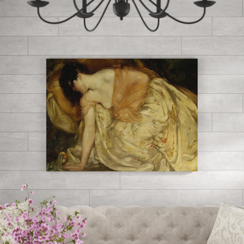 Bluemenschein - Wrapped Canvas Painting, 90cm H x 120cm W x 1.8cm D