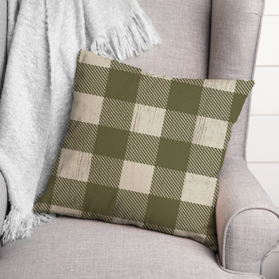 Checkered Throw Pillow