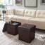 Besma Faux Leather Ottoman-88777625